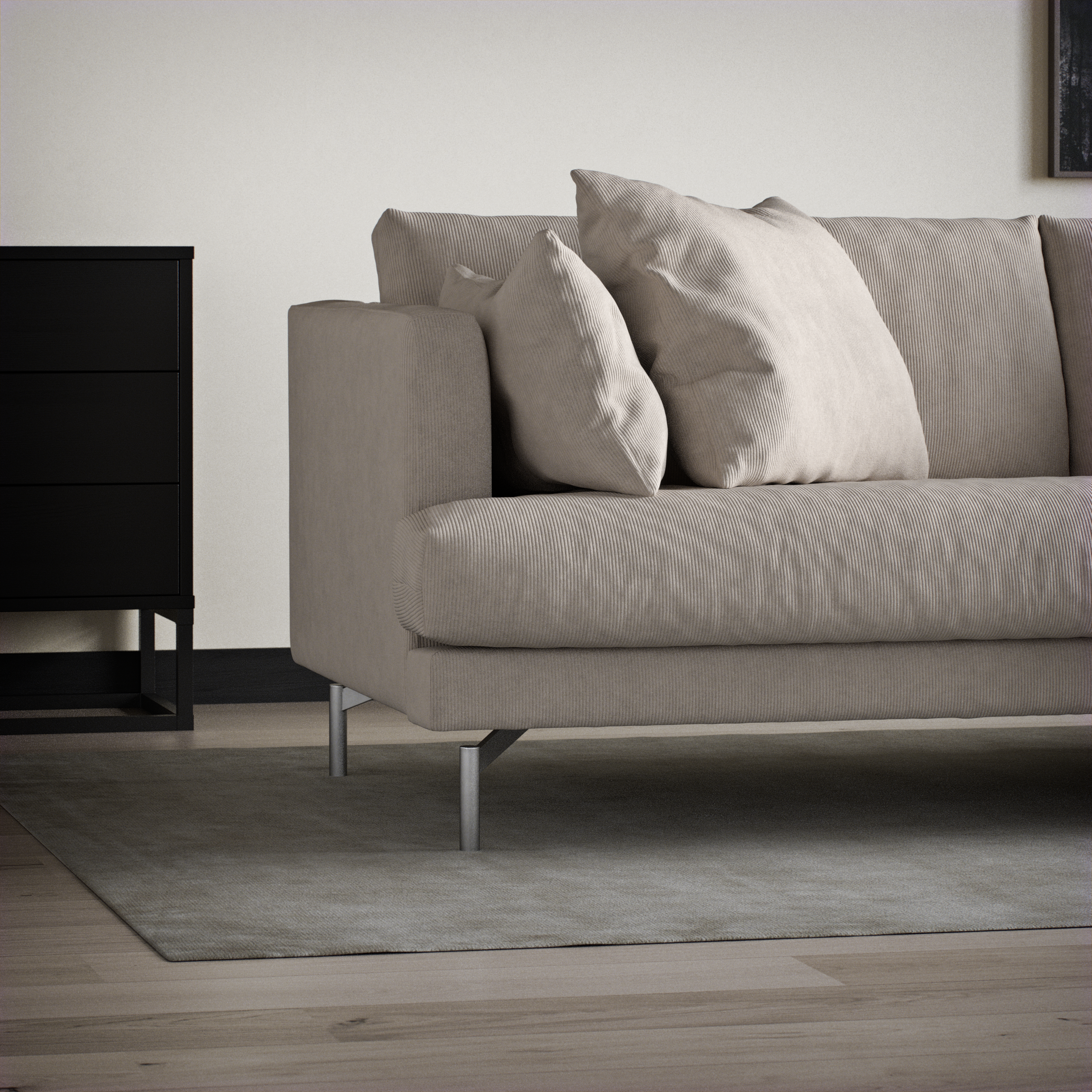 Harper - 3-sits soffa, hel dyna - inspiration