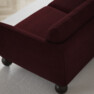 Madison Lux - 2-sits soffa med schäslong vänster - Röd