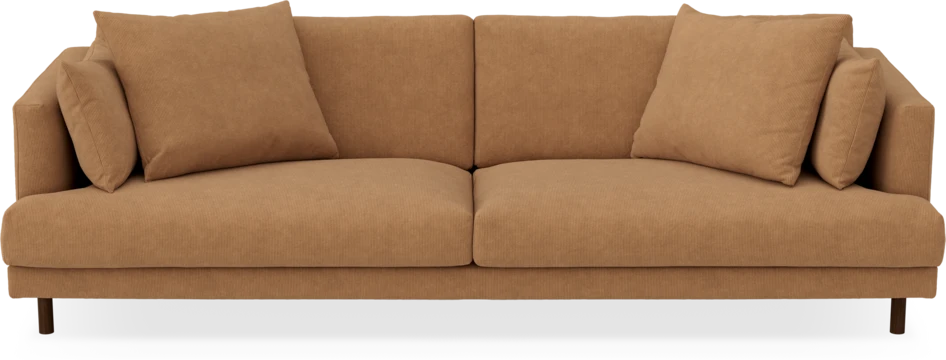 Harper - 4-sits soffa - Gul