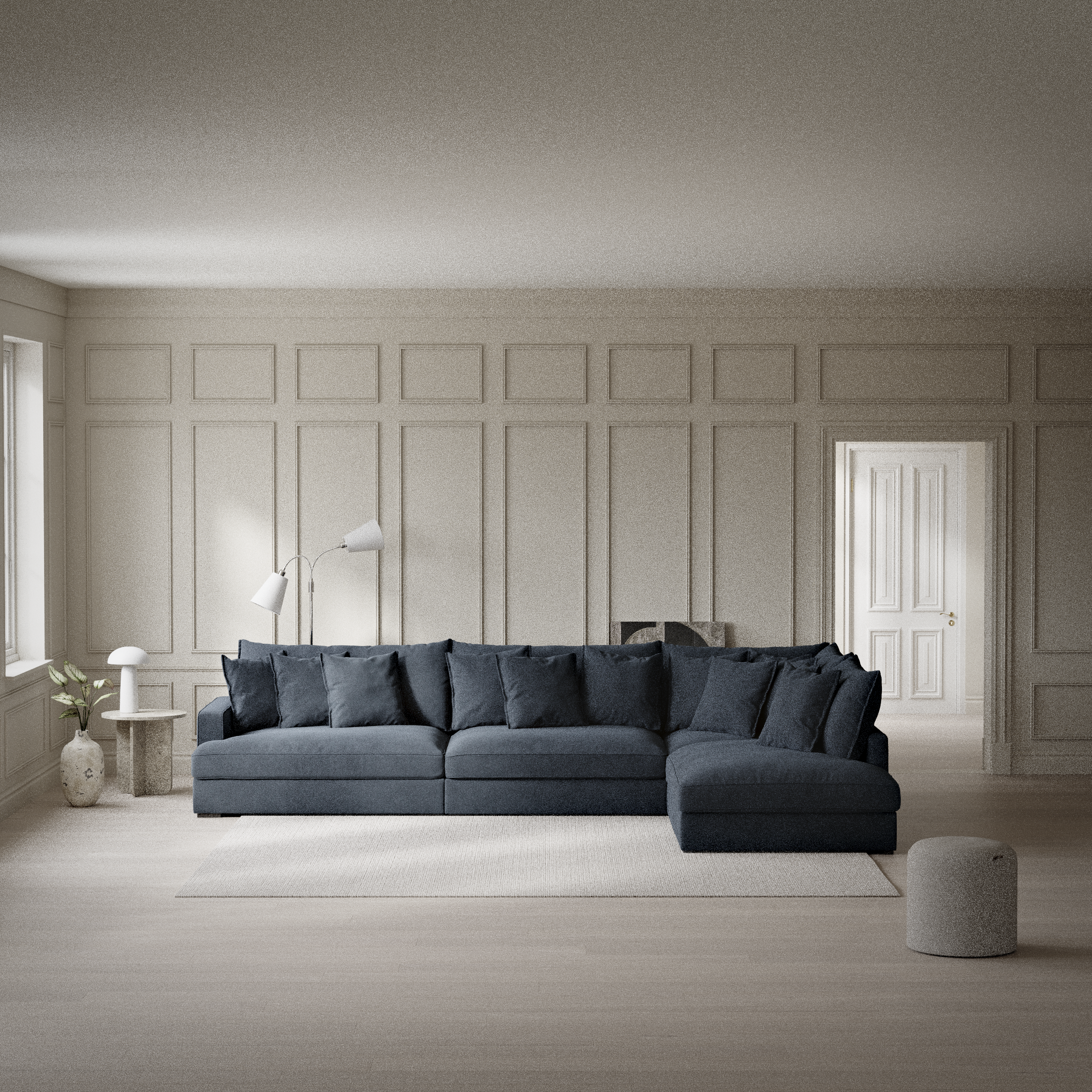 Rossi - 4-sits soffa med divan höger - inspiration