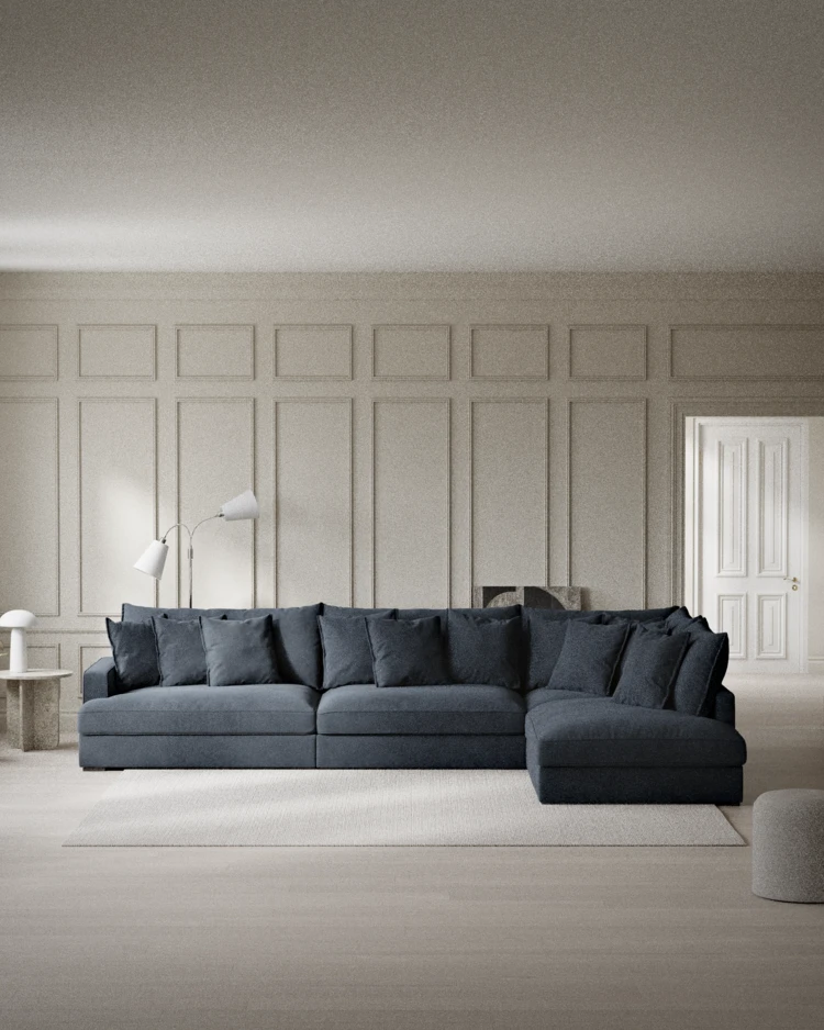 Rossi - 4-sits soffa med divan höger - inspiration