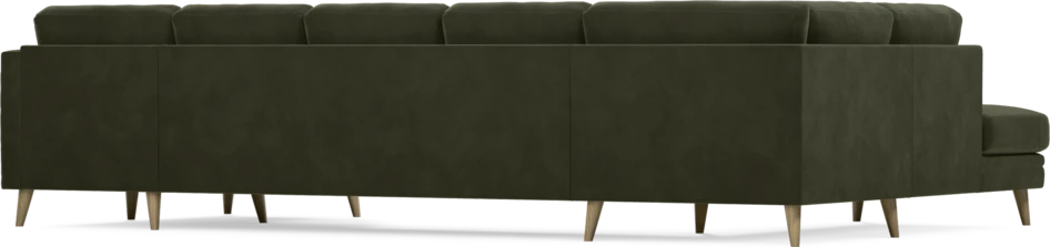 Eden - 3-sits soffa med divan vänster och schäslong höger - Grön