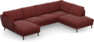 Madison Lux - 2-sits soffa med schäslong vänster och divan höger - Rosa