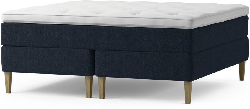 Delux Dream - Kontinentalsäng, dubbelsäng med bäddmadrass och sängben