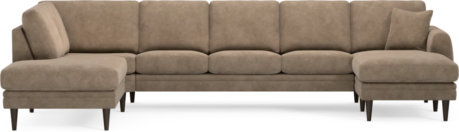 Eden - 3-sits soffa med divan vänster och schäslong höger - Beige