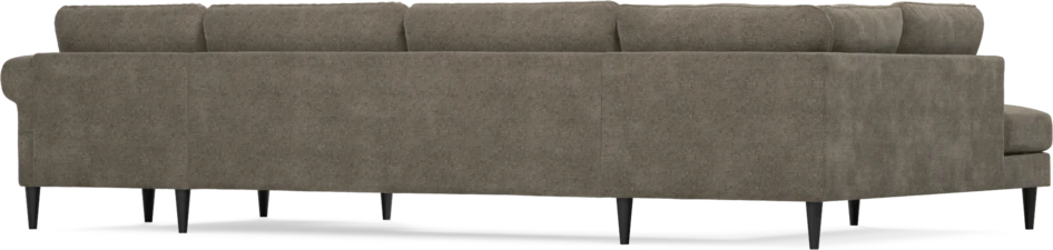 Bridge - 3-sits soffa med divan vänster och schäslong höger - Brun