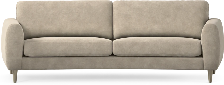 Bridge - 3-sits soffa svängd - Beige