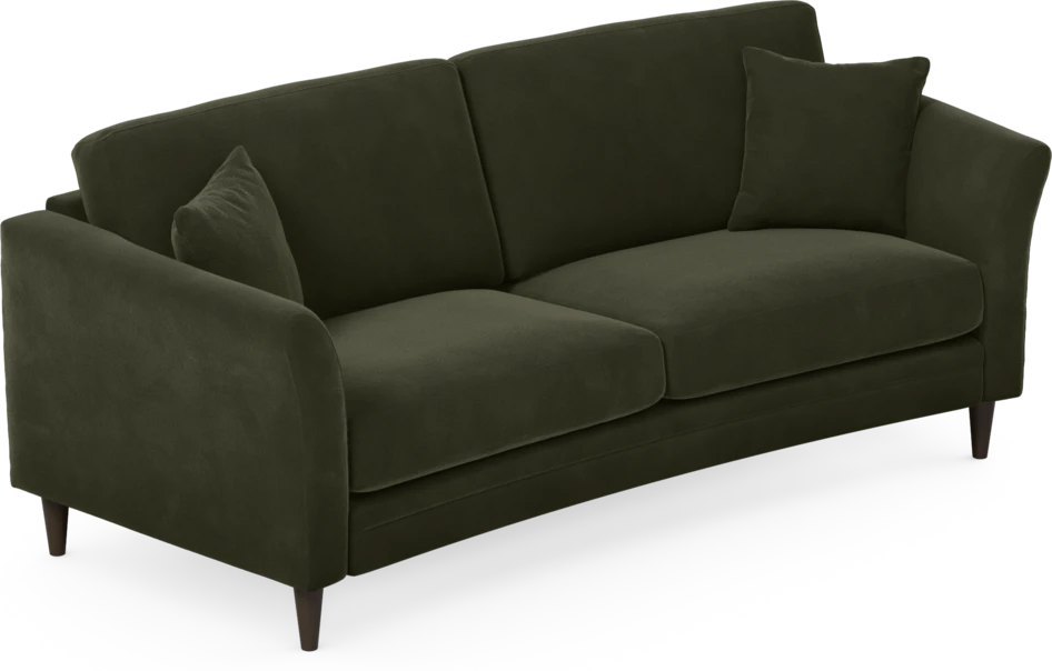 Eden - 2,5-sits soffa svängd - Grön