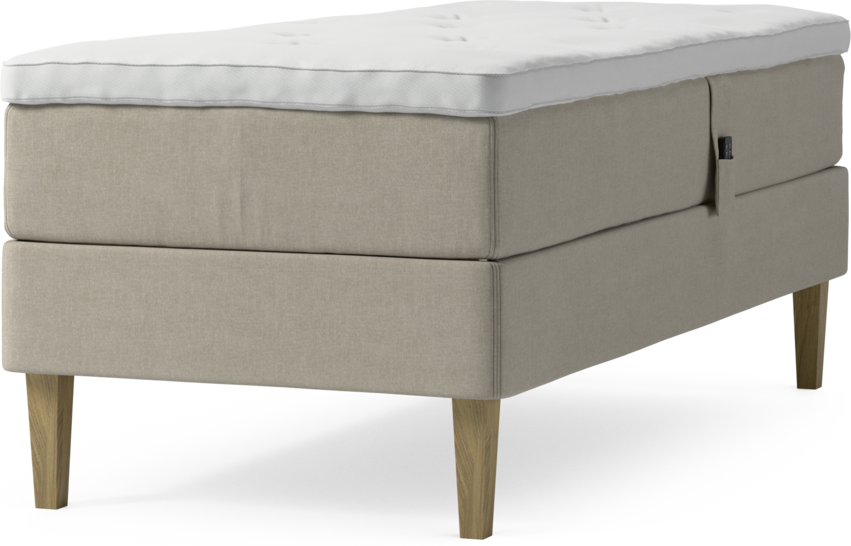 Delux Dream - Ställbar säng, enkelsäng med bäddmadrass och sängben