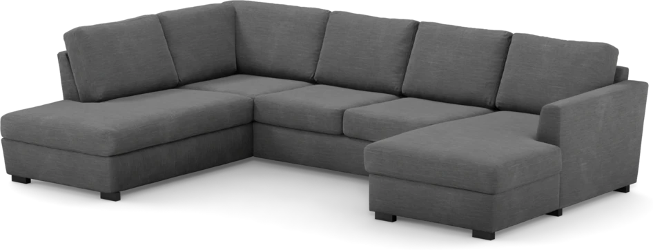Friday - 3-sits soffa med divan vänster och schäslong höger - Grå