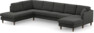 Eden - 3-sits soffa med divan vänster och schäslong höger - Grå
