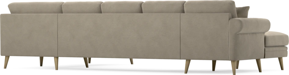 Eden - 3-sits soffa med schäslong vänster och divan höger - Beige