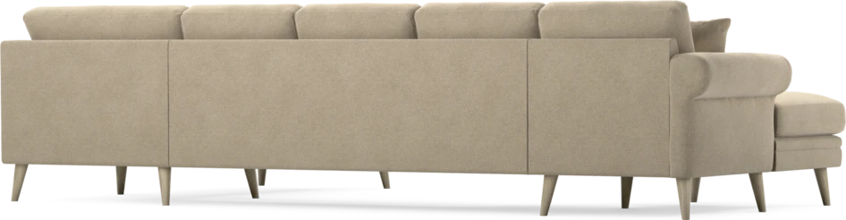 Eden - 3-sits soffa med schäslong vänster och divan höger - Beige