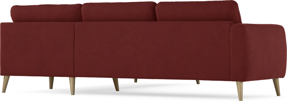 Bridge - Hörnsoffa, 2+2-sits - Röd