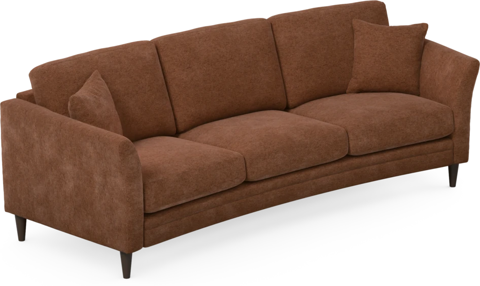 Eden - 3-sits soffa svängd - Orange