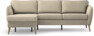 County - 3-sits soffa med flyttbar schäslong - Beige