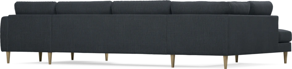 Bridge - 3-sits soffa med divan vänster och schäslong höger - Blå