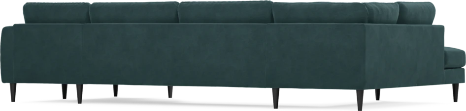 Bridge - 3-sits soffa med divan vänster och schäslong höger - Blå