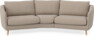 Madison - 3-sits soffa svängd, 90 cm - Beige