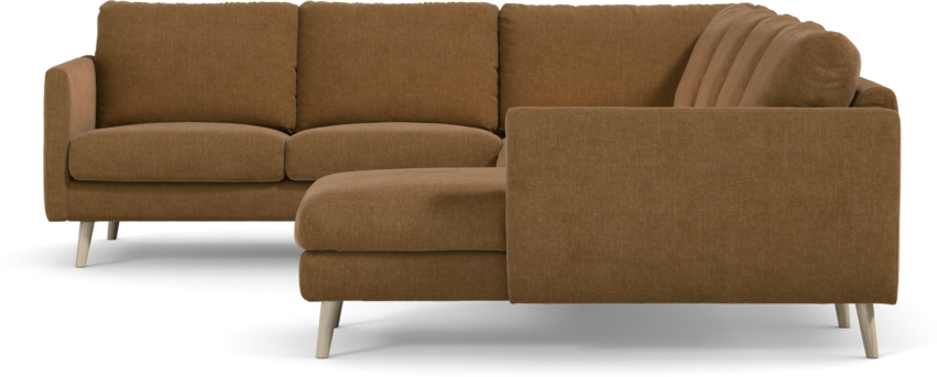 Madison Lux - Hörnsoffa med schäslong höger - Brun