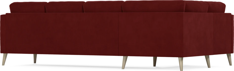 Eden - Hörnsoffa, 1+3-sits - Röd