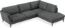 Madison Lux - 3-sits soffa med divan höger - Grå