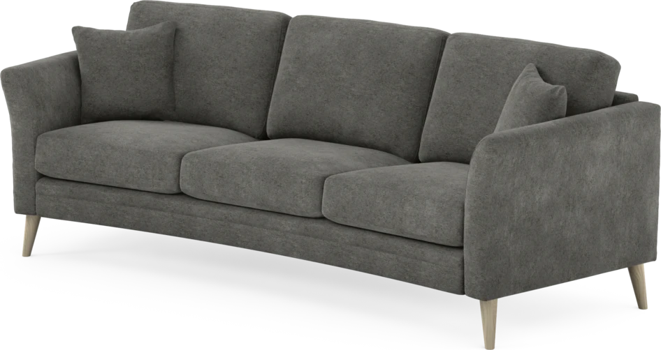 Eden - 3-sits soffa svängd - Grå