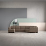 Nevada - 3-sits soffa med schäslong vänster och cosy hörn höger - Beige