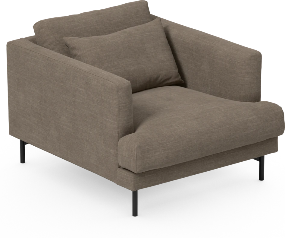 Harper - Fåtölj, 75 cm - Brun