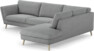 Madison Lux - 3-sits soffa med divan höger - Grå