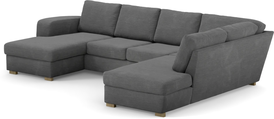Friday - 3-sits soffa med schäslong vänster och divan höger - Grå