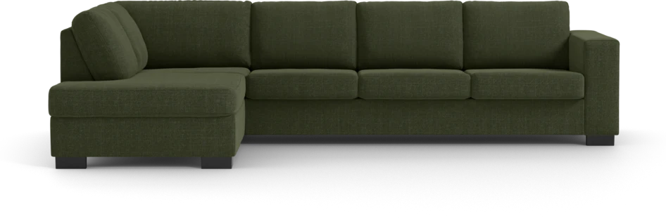 Nevada - 3-sits soffa med divan vänster - Grön