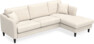 Eden - 2,5-sits soffa med schäslong - Beige