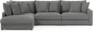 Rossi - 3-sits soffa med divan vänster - Grå