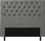 Delux Pikerad XL - Sänggavel, 90-210 cm - Grå