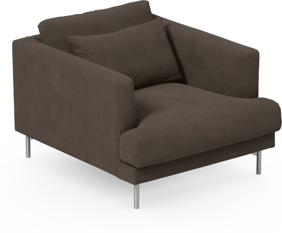 Harper - Fåtölj, 75 cm - Brun