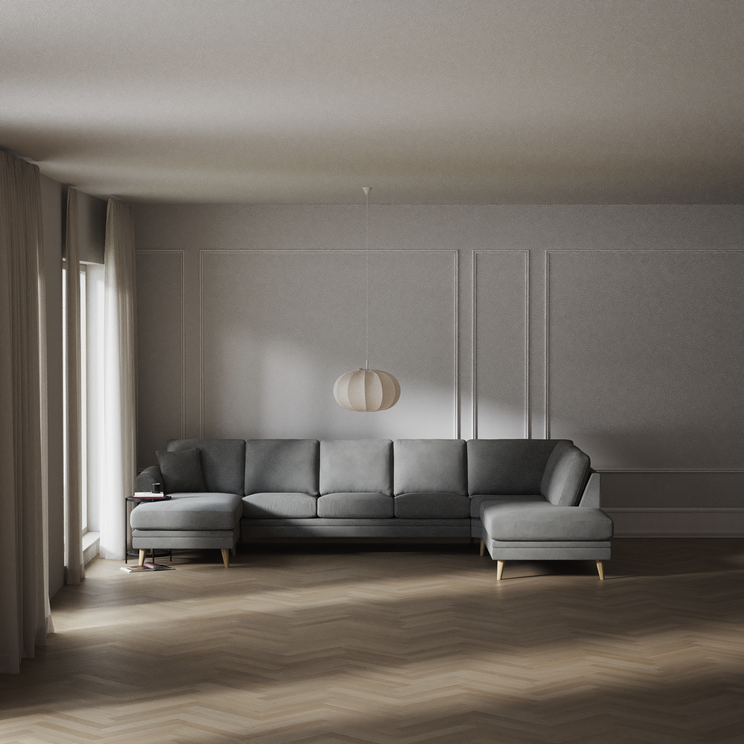 Eden - 3-sits soffa med schäslong vänster och divan höger - inspiration