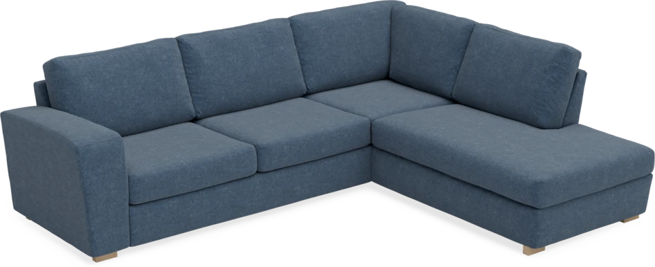 Friday - 2,5-sits soffa med divan höger - Blå