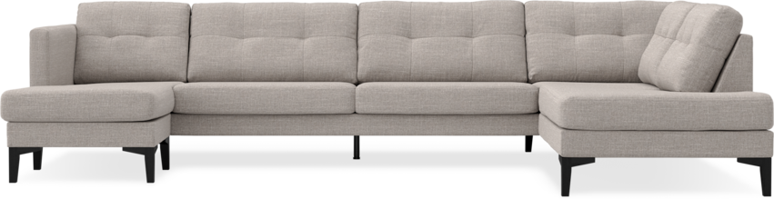 Rio - 4-sits soffa med schäslong vänster och divan höger - Beige