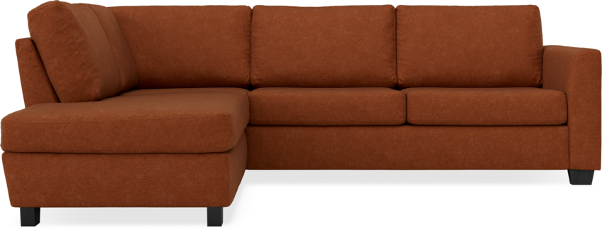 Friday - 2,5-sits soffa med divan vänster - Orange