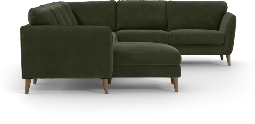 Bridge - Hörnsoffa, 3+2-sits med schäslong vänster - Grön