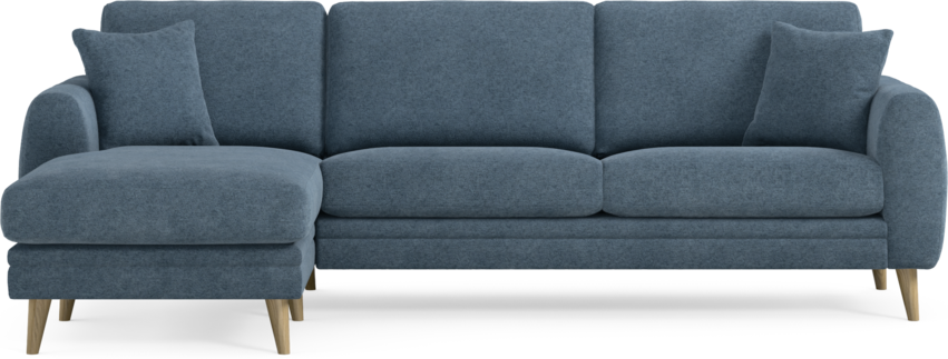 Eden - 2,5-sits soffa med schäslong - Blå