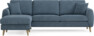 Eden - 2,5-sits soffa med schäslong - Blå