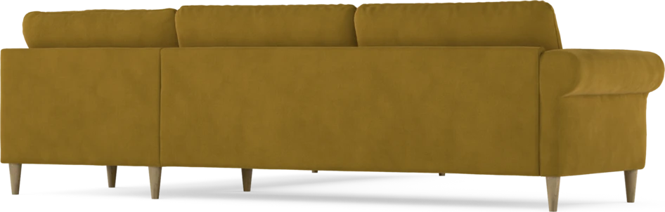 Bridge - Hörnsoffa, 3+3-sits - Gul