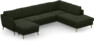 County - 3-sits soffa med schäslong vänster och divan höger - Grön