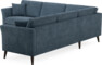 Eden - Hörnsoffa, 2,5+2,5-sits - Blå