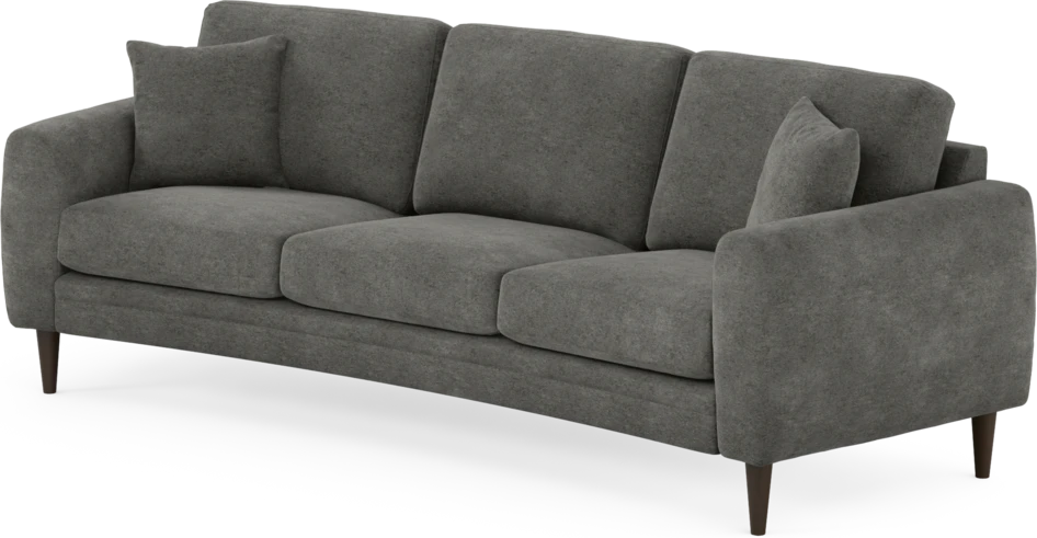 Eden - 3-sits soffa svängd - Grå
