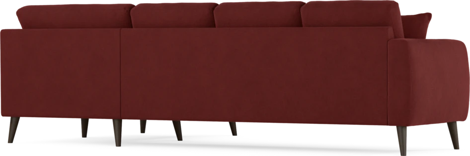 Eden - Hörnsoffa, 3+1-sits - Röd