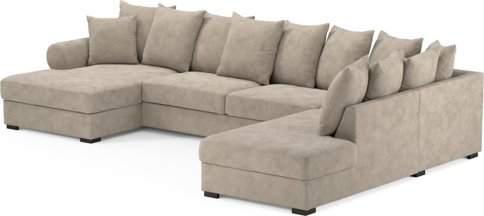 Town - 3-sits soffa med divan höger och schäslong vänster - Beige