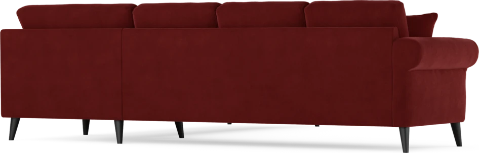 Eden - Hörnsoffa, 3+3-sits - Röd